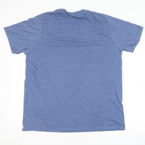 Livergy Mens Blue  Polyester  T-Shirt Size XL Round Neck
