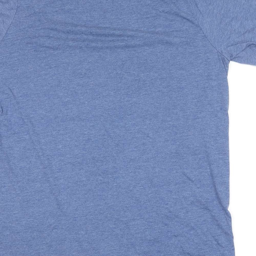 Livergy Mens Blue  Polyester  T-Shirt Size XL Round Neck