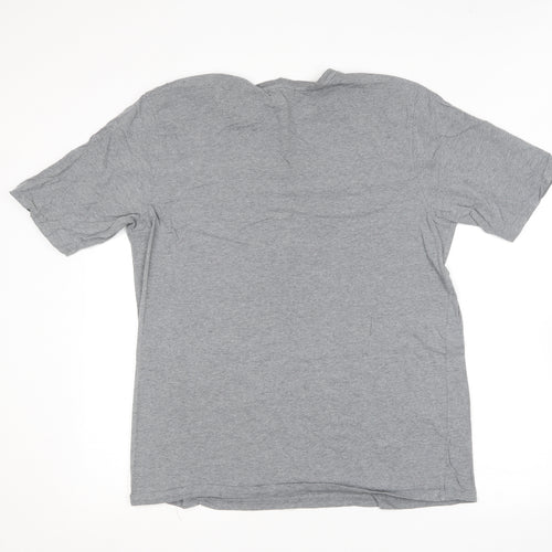 Kangol Mens Grey  Cotton  T-Shirt Size XL Round Neck