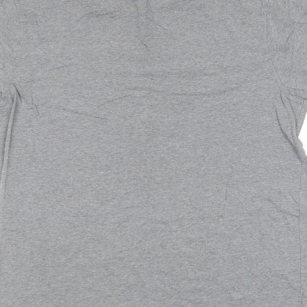 Kangol Mens Grey  Cotton  T-Shirt Size XL Round Neck