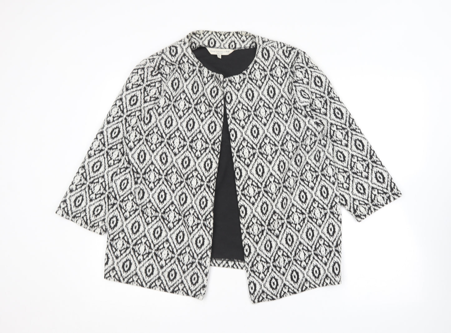 F&F Womens Black Geometric  Jacket  Size 16