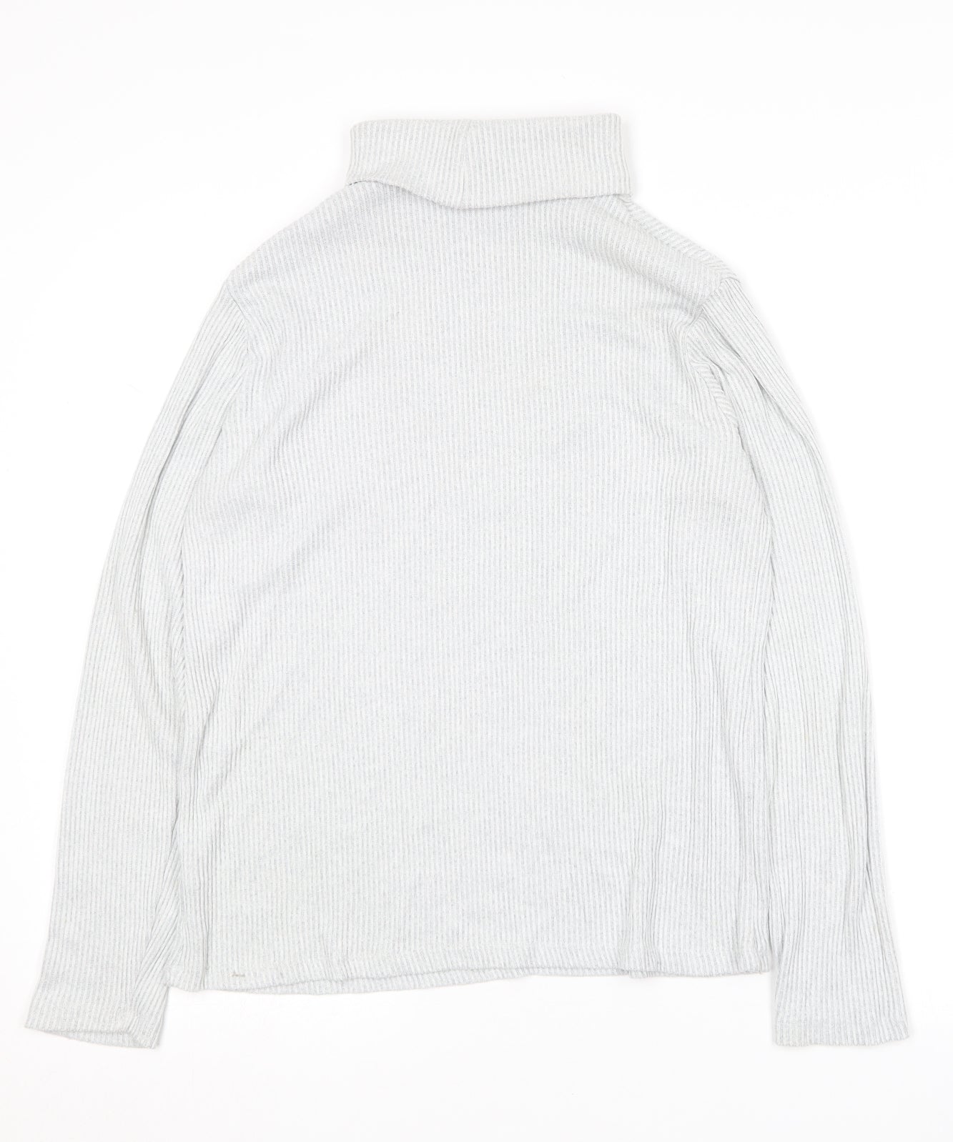 George Womens Grey Roll Neck  Viscose Pullover Jumper Size 14