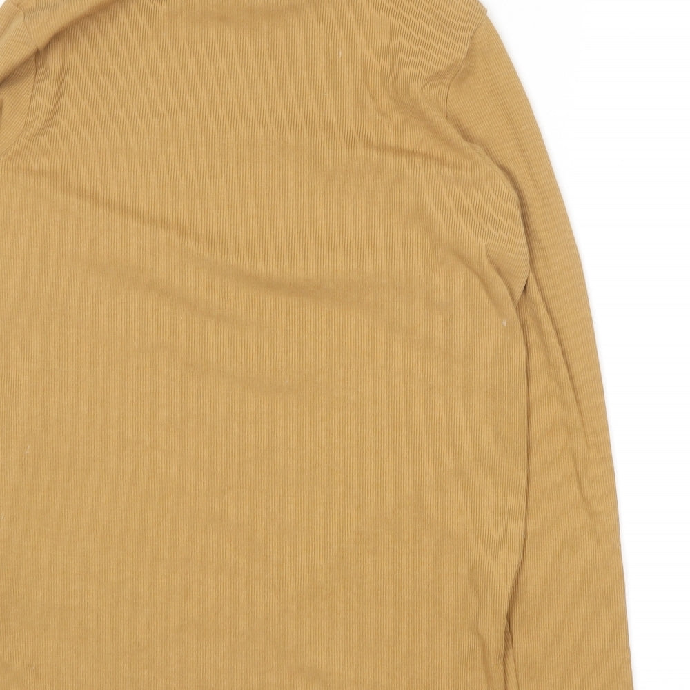 George Womens Brown Roll Neck  Cotton Pullover Jumper Size 16
