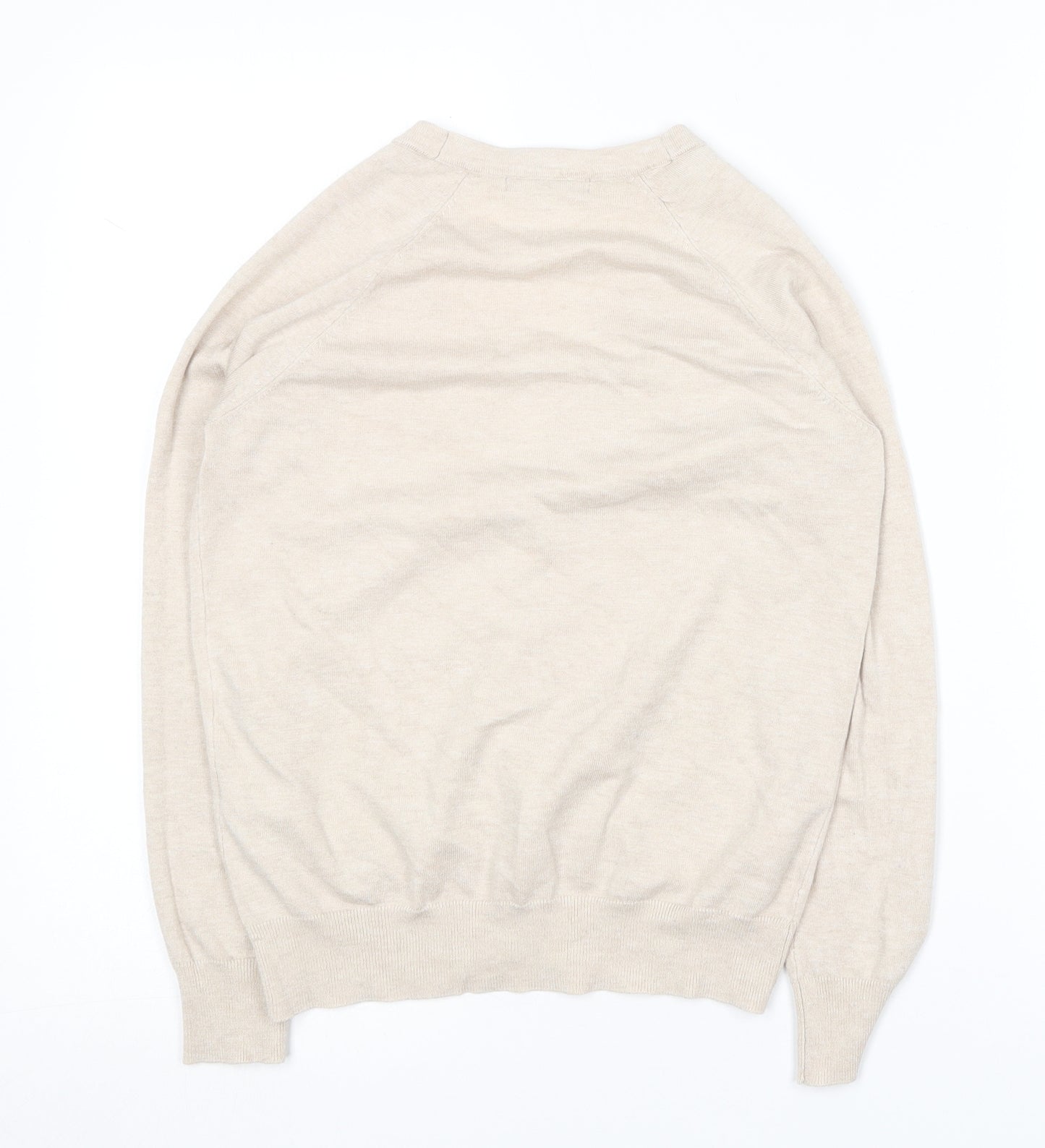 Atmosphere Womens Beige V-Neck  Viscose Cardigan Jumper Size 8