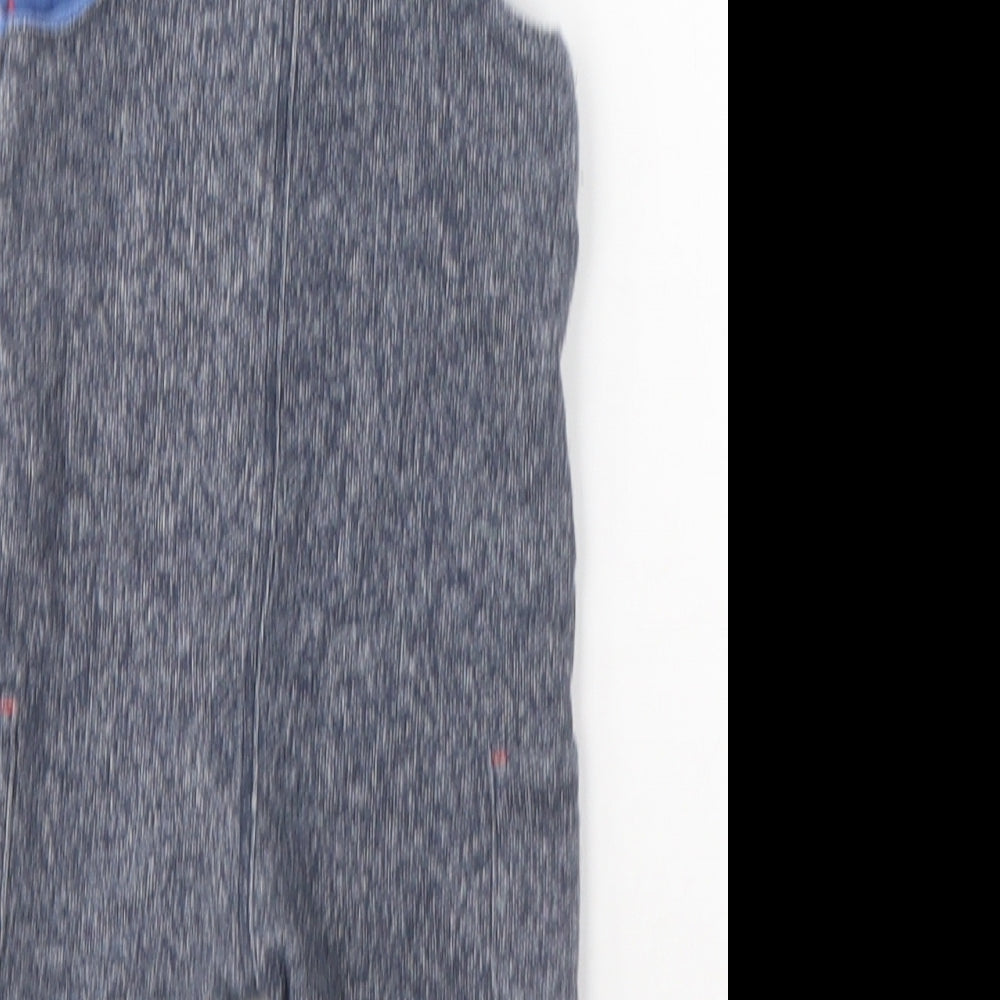 Mini Club Boys Blue  Cotton Dungaree One-Piece Size 3-6 Months  Button