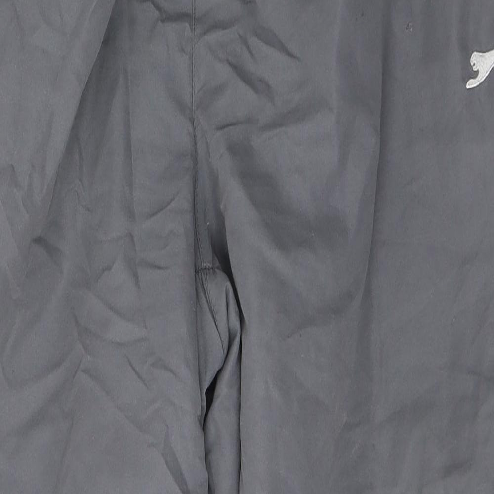 Slazenger Mens Grey  Polyester Track Pants Trousers Size XL L31 in Regular Tie