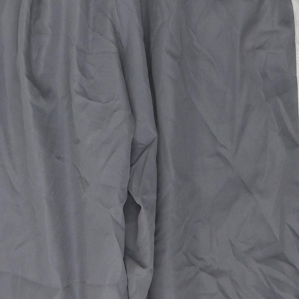 Slazenger Mens Grey  Polyester Track Pants Trousers Size XL L31 in Regular Tie