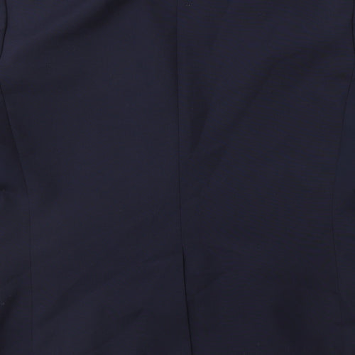 Preworn Mens Blue  Polyester Jacket Suit Jacket Size 42