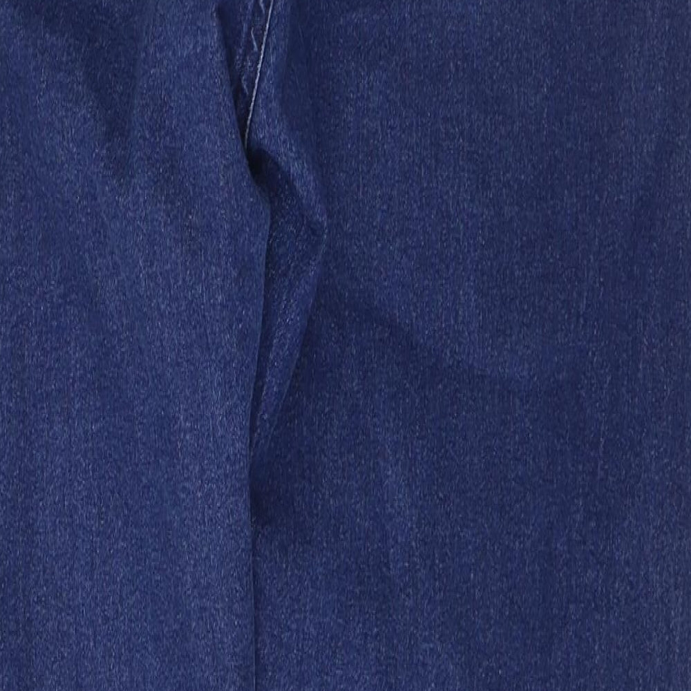 Avenue Womens Blue  Cotton Skinny Jeans Size 16 L28 in Regular Button