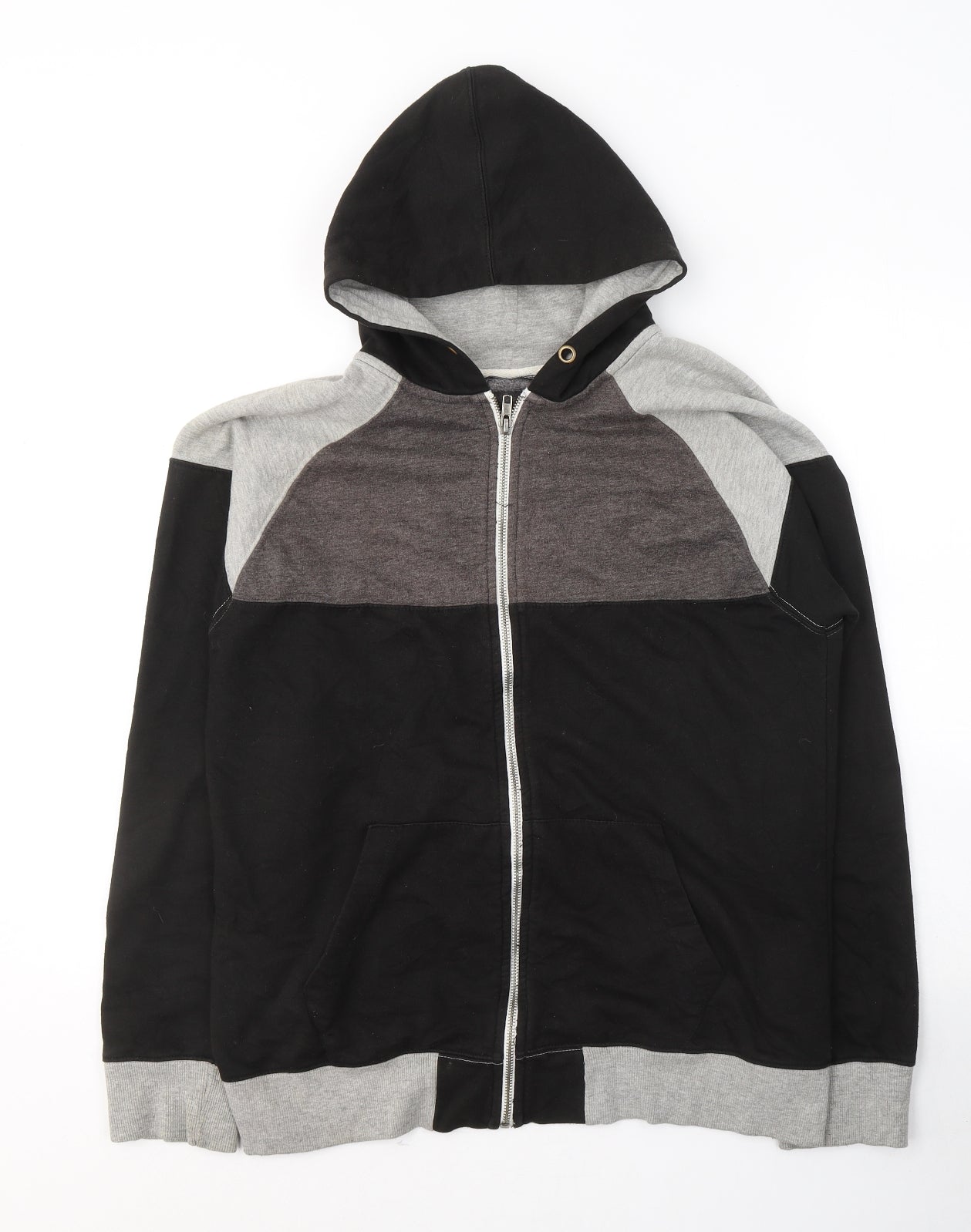 Twisted Soul Mens Black  Polyester Full Zip Hoodie Size L