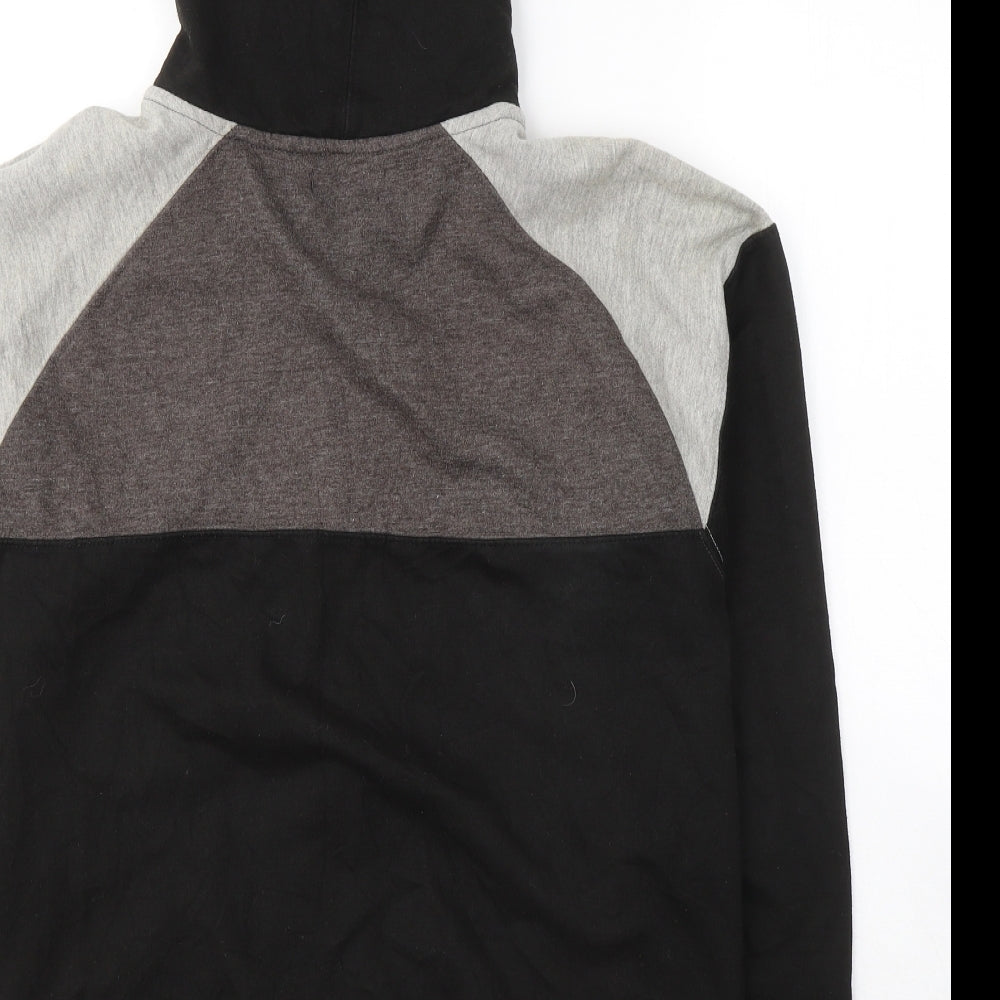 Twisted Soul Mens Black  Polyester Full Zip Hoodie Size L