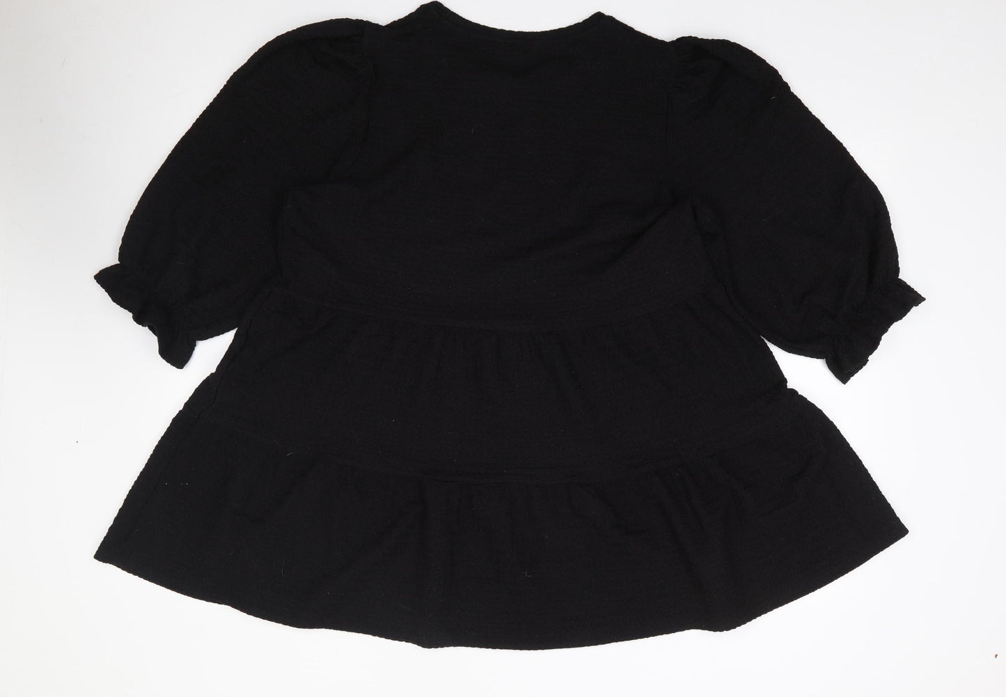 Next  Womens Black  Polyester Fit & Flare  Size 16  Round Neck Pullover