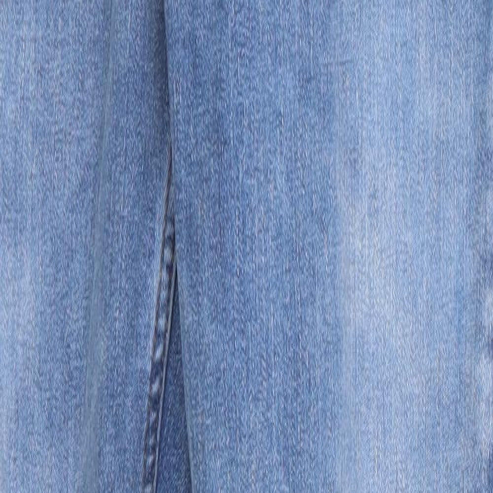 Bee Inspired Womens Blue  Cotton Skinny Jeans Size 28 L27 in Regular Zip