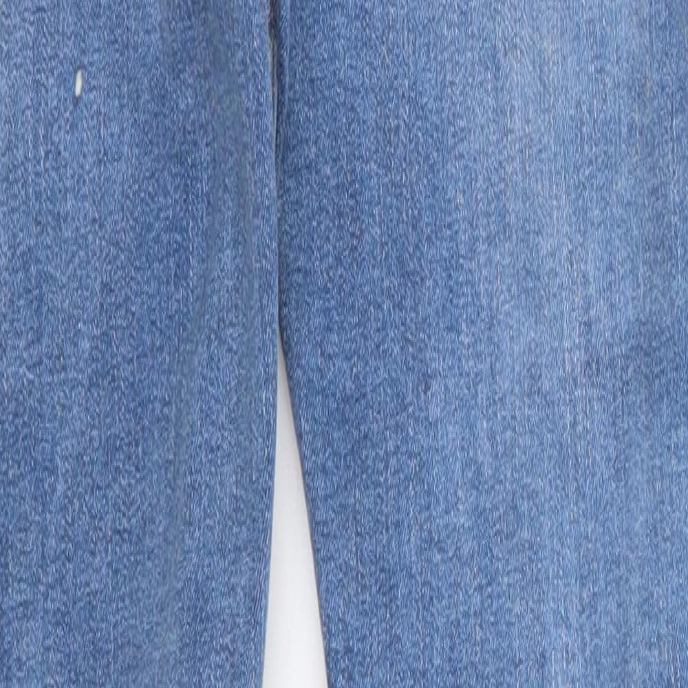 Bee Inspired Womens Blue  Cotton Skinny Jeans Size 28 L27 in Regular Zip