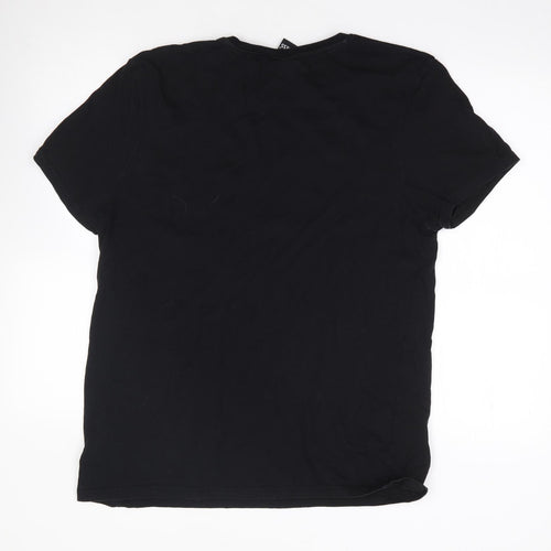 Primark Mens Black  Cotton  T-Shirt Size XL Crew Neck  - Guiness