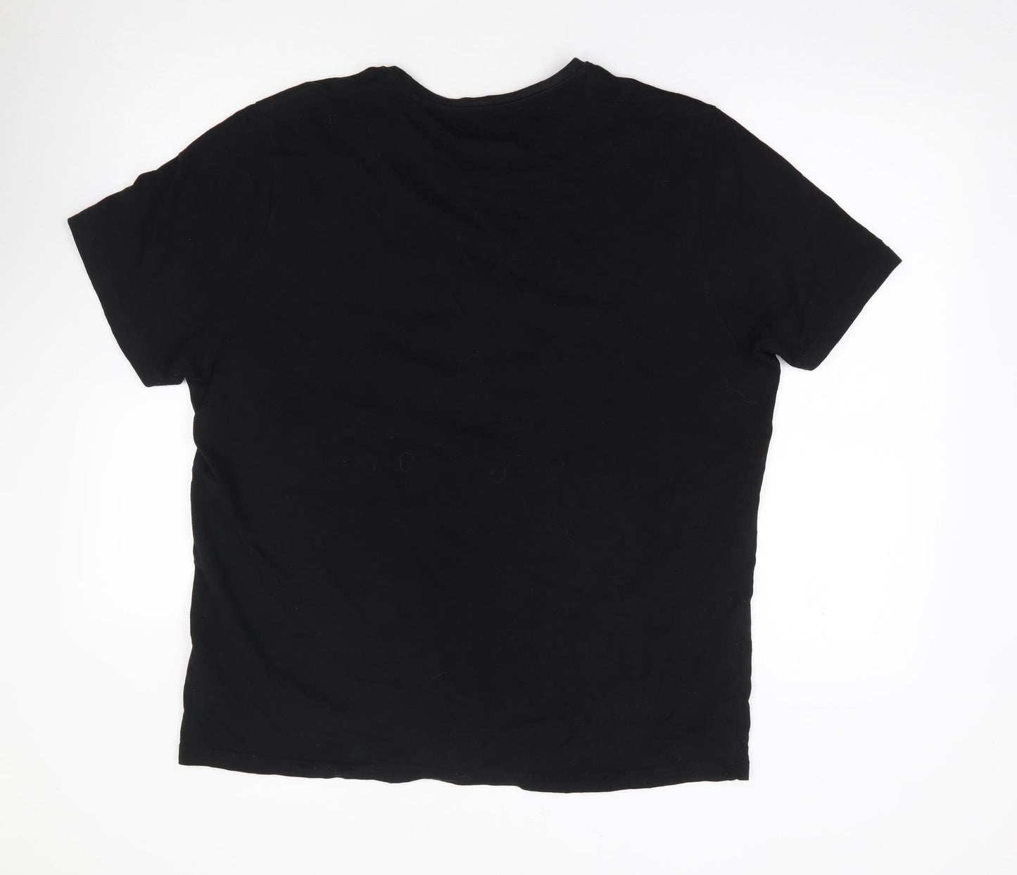 Matalan Mens Black  Cotton  T-Shirt Size XL Crew Neck  - Gas Monkey