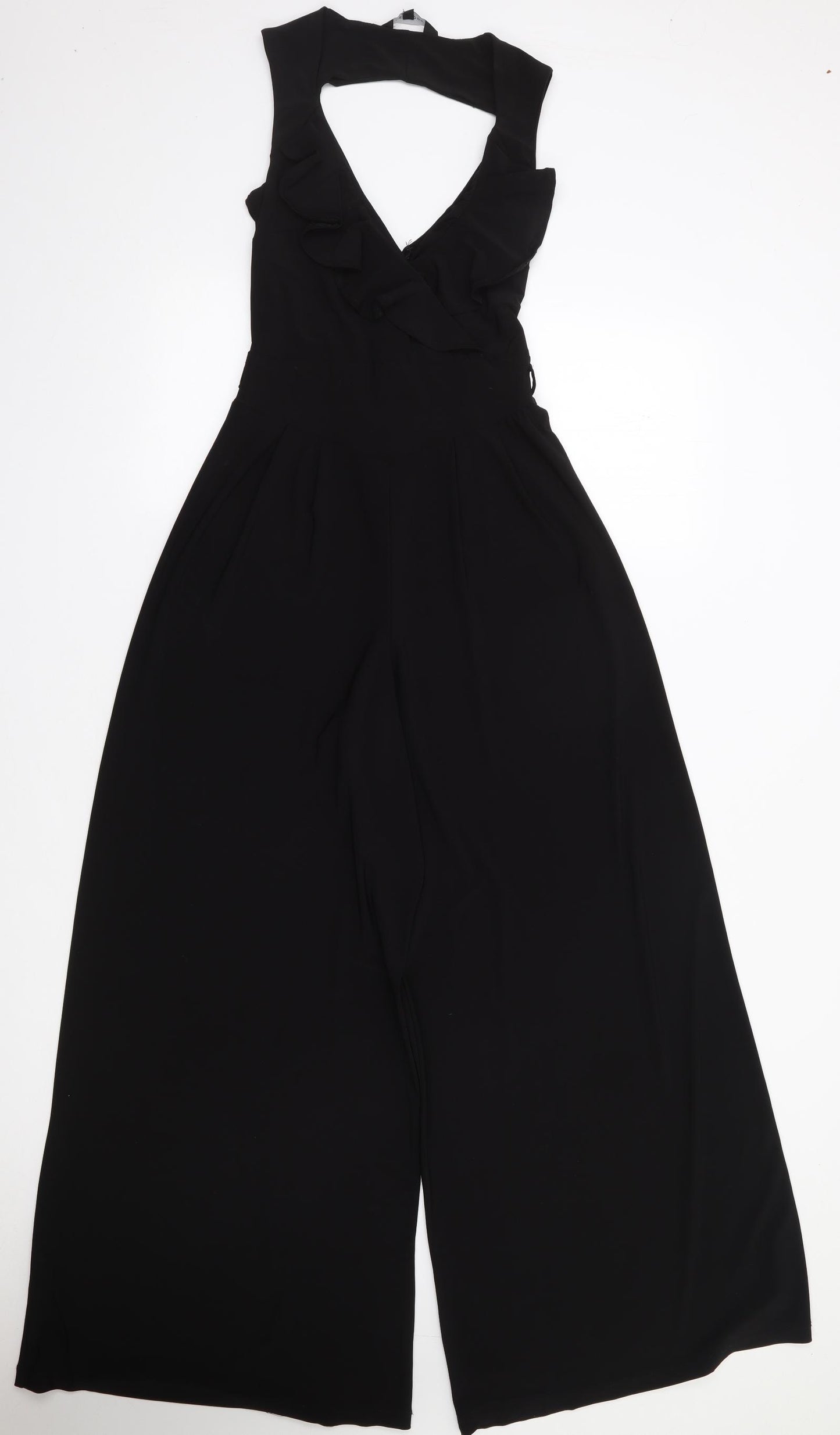 New Look   Womens Black  Polyester Jumpsuit One-Piece Size 6 L30 in Zip