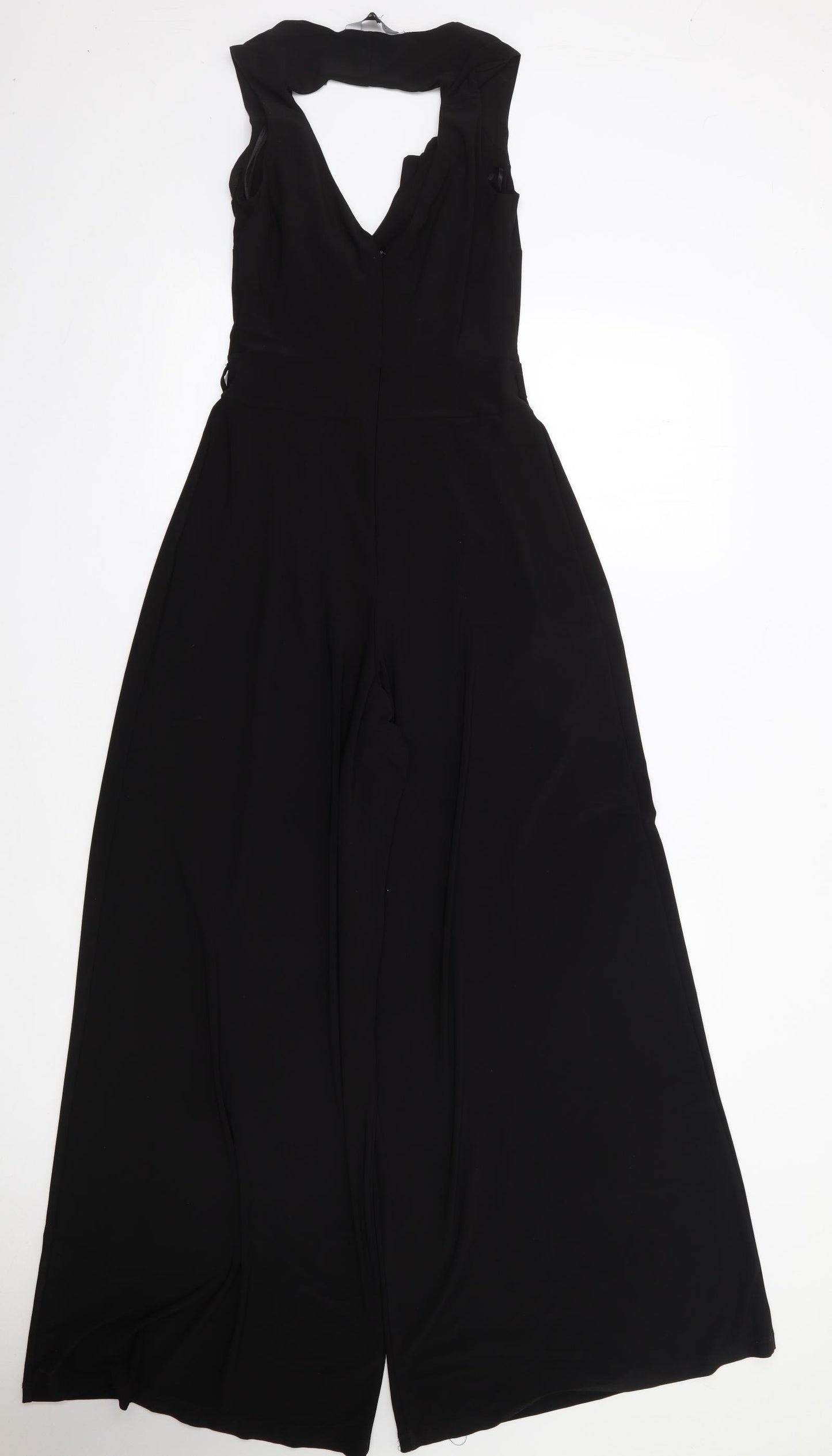 New Look   Womens Black  Polyester Jumpsuit One-Piece Size 6 L30 in Zip