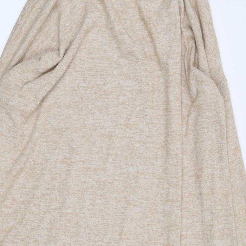 Marks and Spencer Womens Beige Solid Viscose Top Robe Size 24   - Oodie