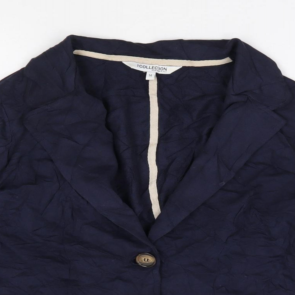 Debenhams Womens Blue   Jacket  Size 14  Button