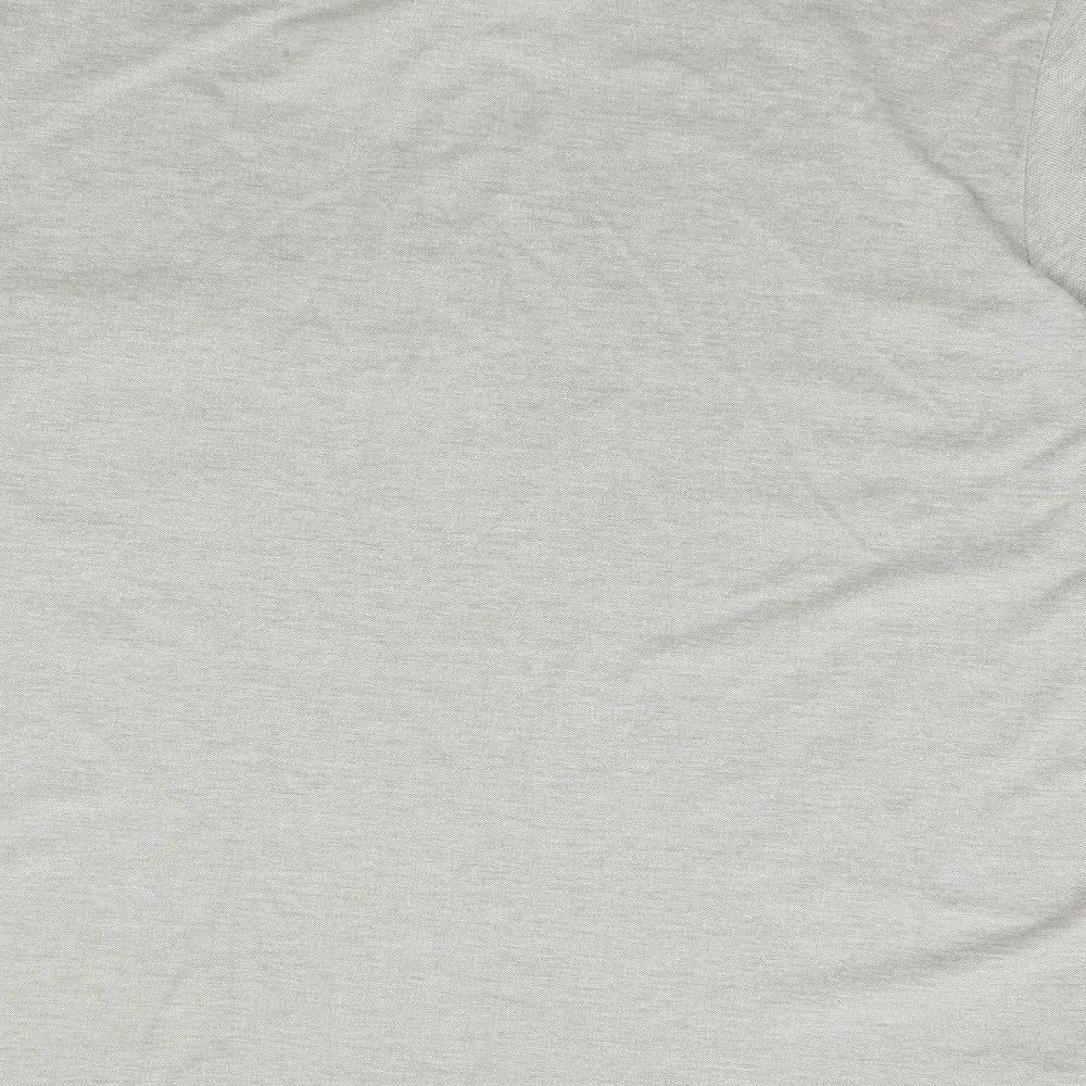 Marks and Spencer Mens Grey  Cotton  Polo Size 42 Collared Pullover