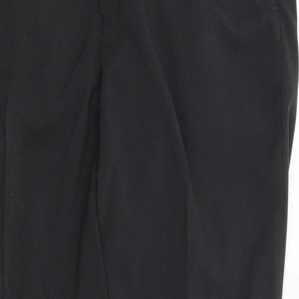 BHS Mens Grey  Polyester Trousers  Size 38 L31 in Regular Zip
