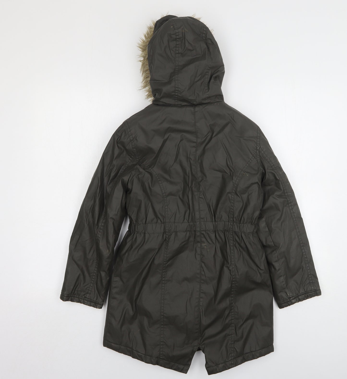 Blue Zoo Girls Green   Parka Coat Size 8-9 Years