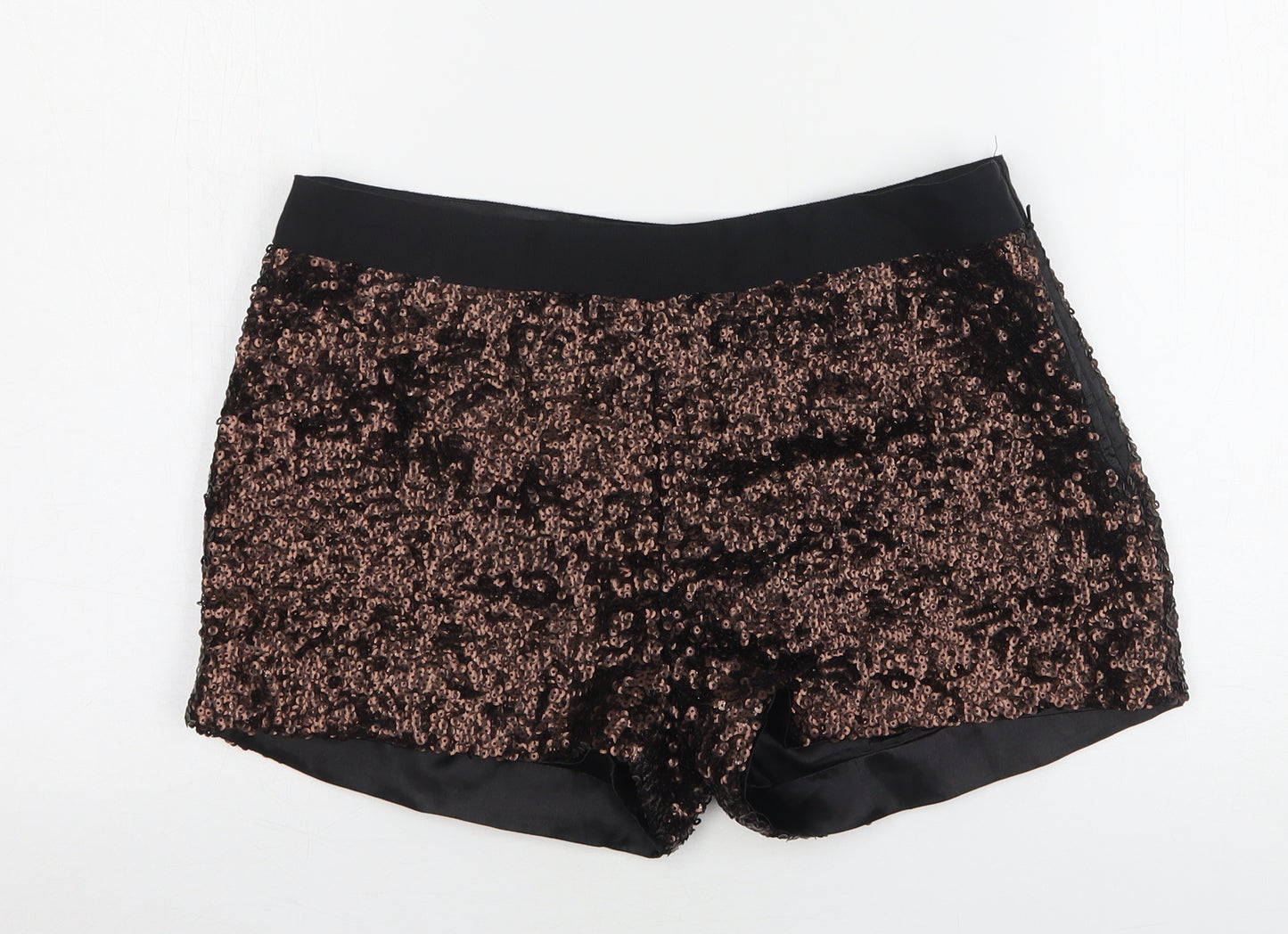Limited Collection  Womens Brown  Polyester Hot Pants Shorts Size 10 L3 in Regular