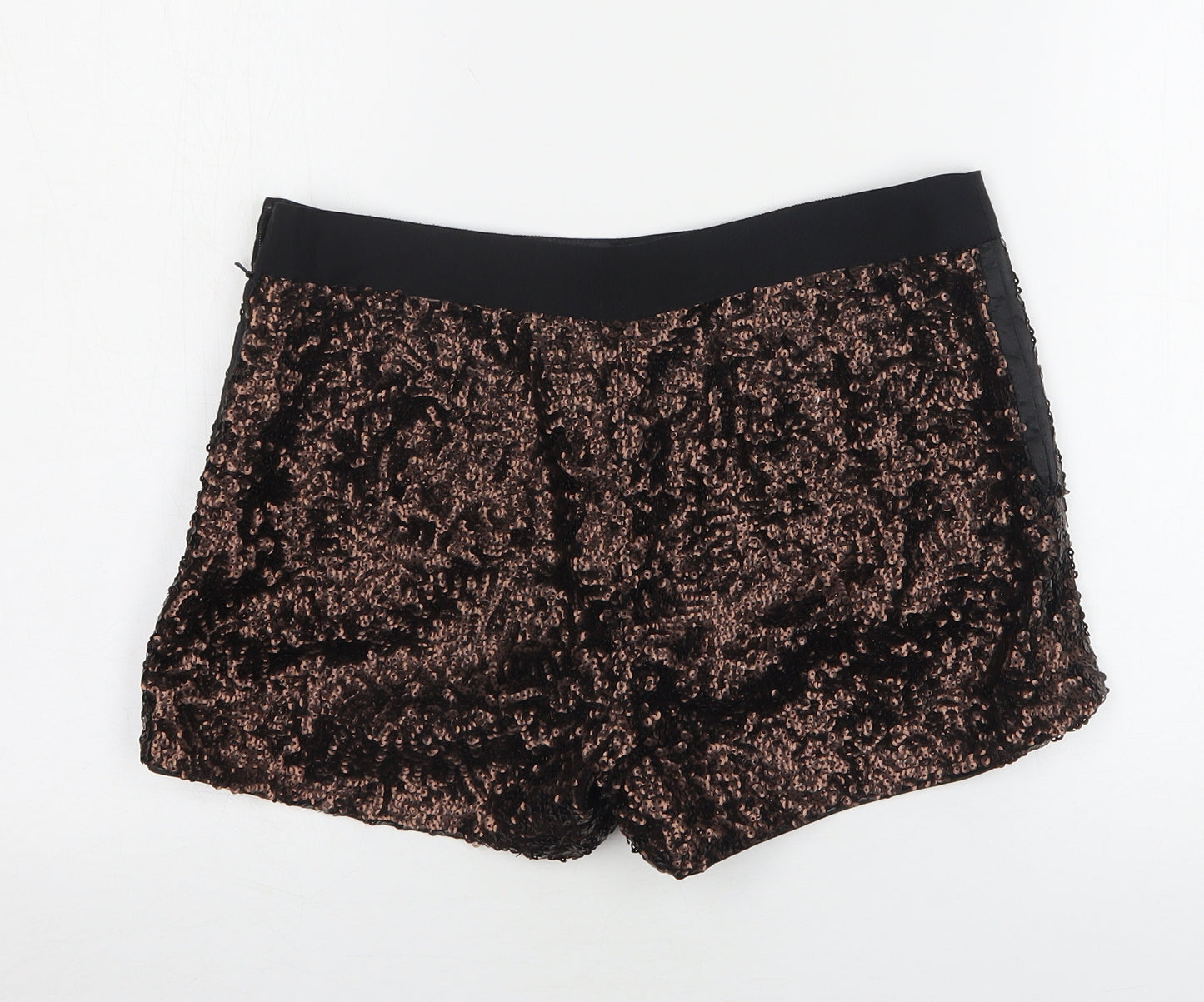 Limited Collection  Womens Brown  Polyester Hot Pants Shorts Size 10 L3 in Regular