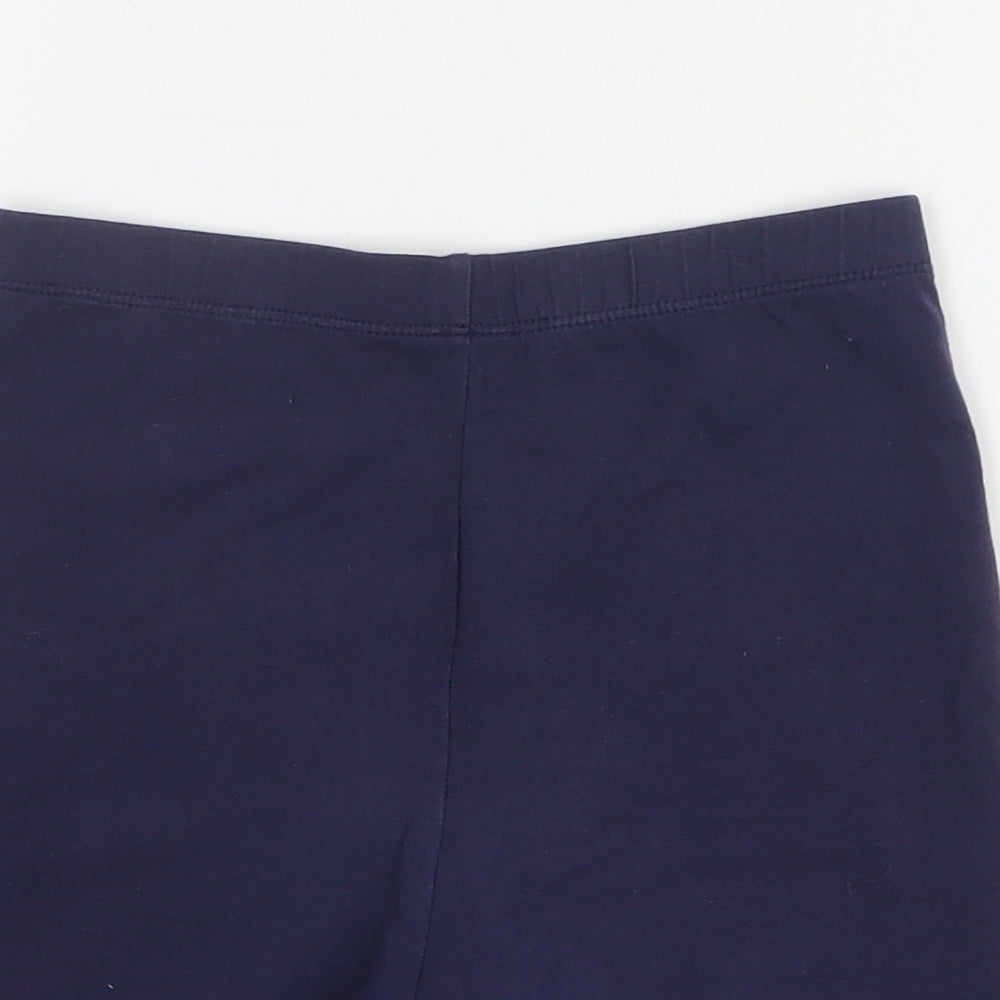 George Girls Blue  Cotton Biker Shorts Size 10-11 Years  Regular