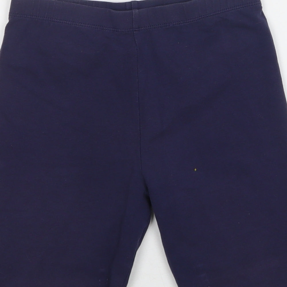 George Girls Blue  Cotton Biker Shorts Size 10-11 Years  Regular