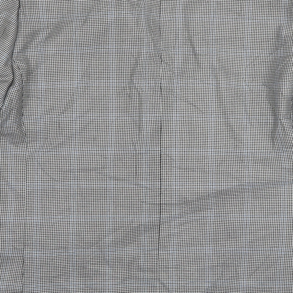 Skopes  Mens Multicoloured Houndstooth Polyester Jacket Suit Jacket Size 46