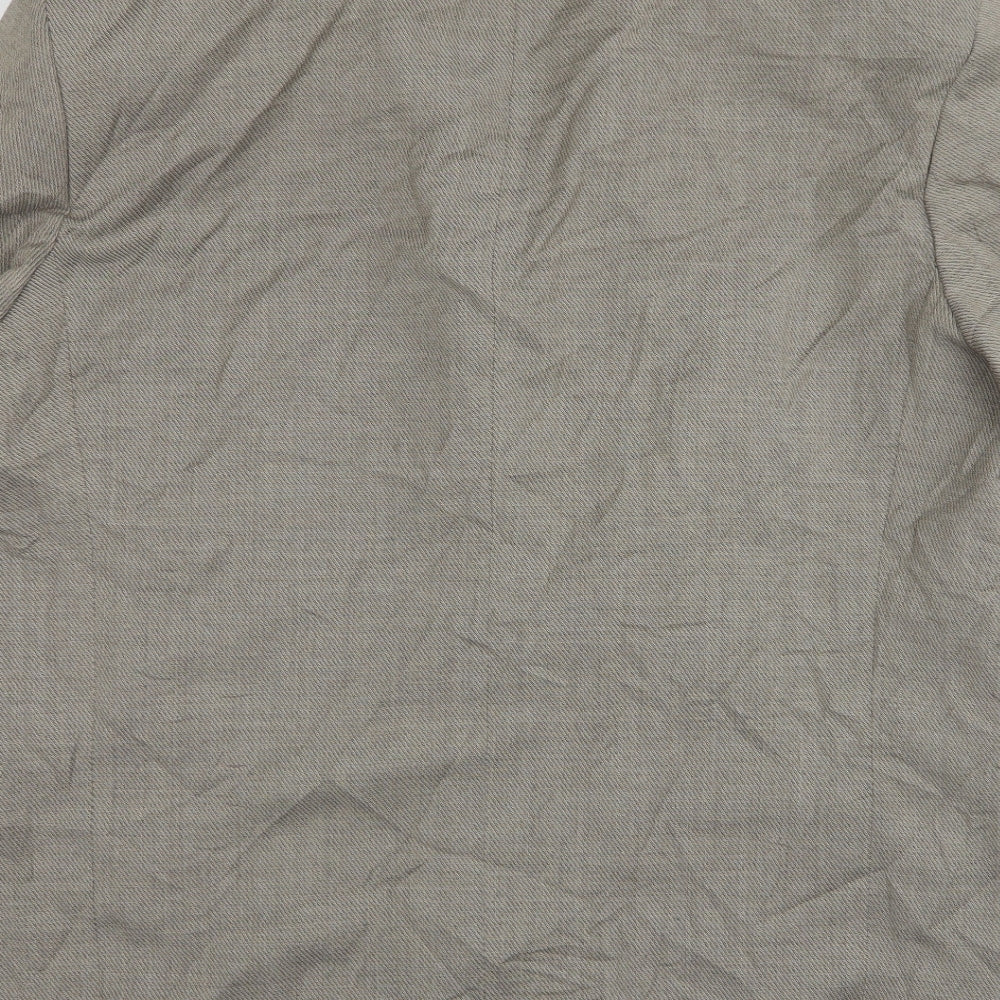 Varteks Mens Beige  Wool Jacket Suit Jacket Size 50