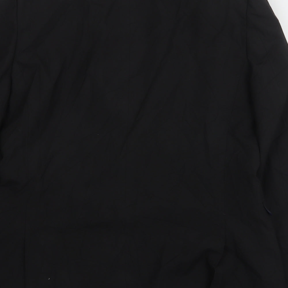 NEXT Mens Black  Polyester Jacket Suit Jacket Size 44