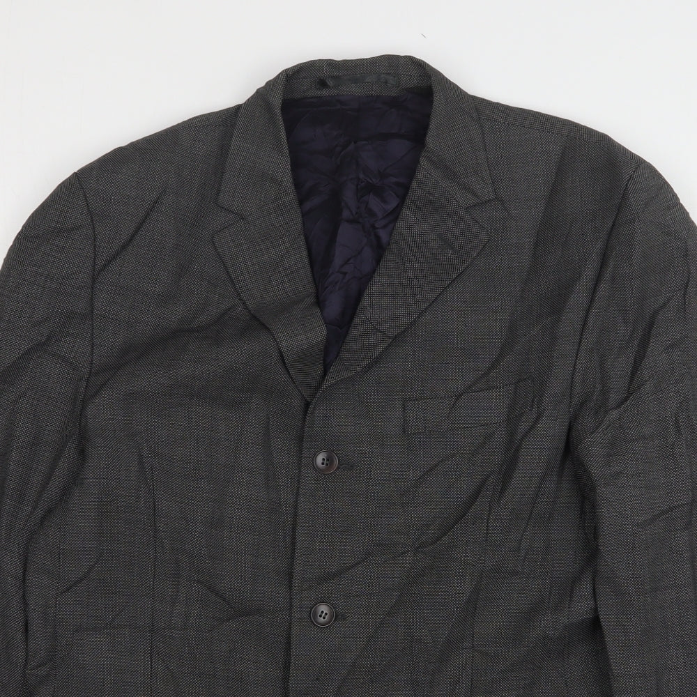 Pierre Cardin  Mens Grey  Wool Jacket Suit Jacket Size 40
