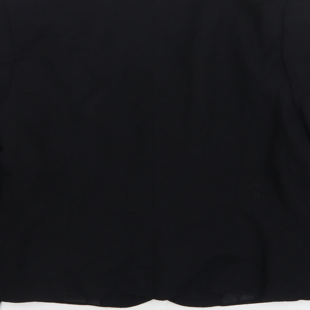 Features Womens Black  Polyester Jacket Blazer Size 12