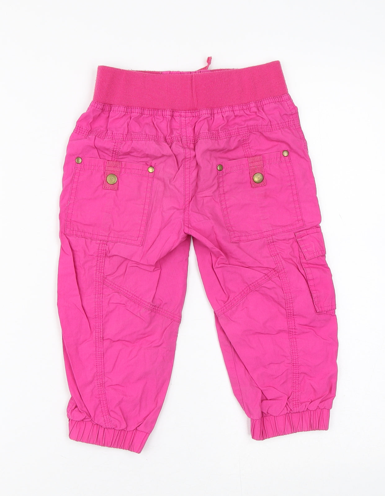 St Bernard Girls Pink  100% Cotton Cargo Trousers Size 8 Years  Regular