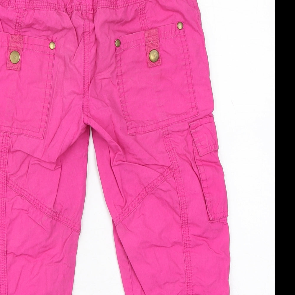 St Bernard Girls Pink  100% Cotton Cargo Trousers Size 8 Years  Regular