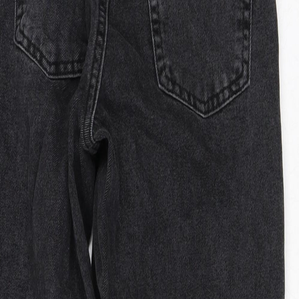 Denim & Co. Girls Grey  Polyester Capri Jeans Size 9-10 Years  Regular