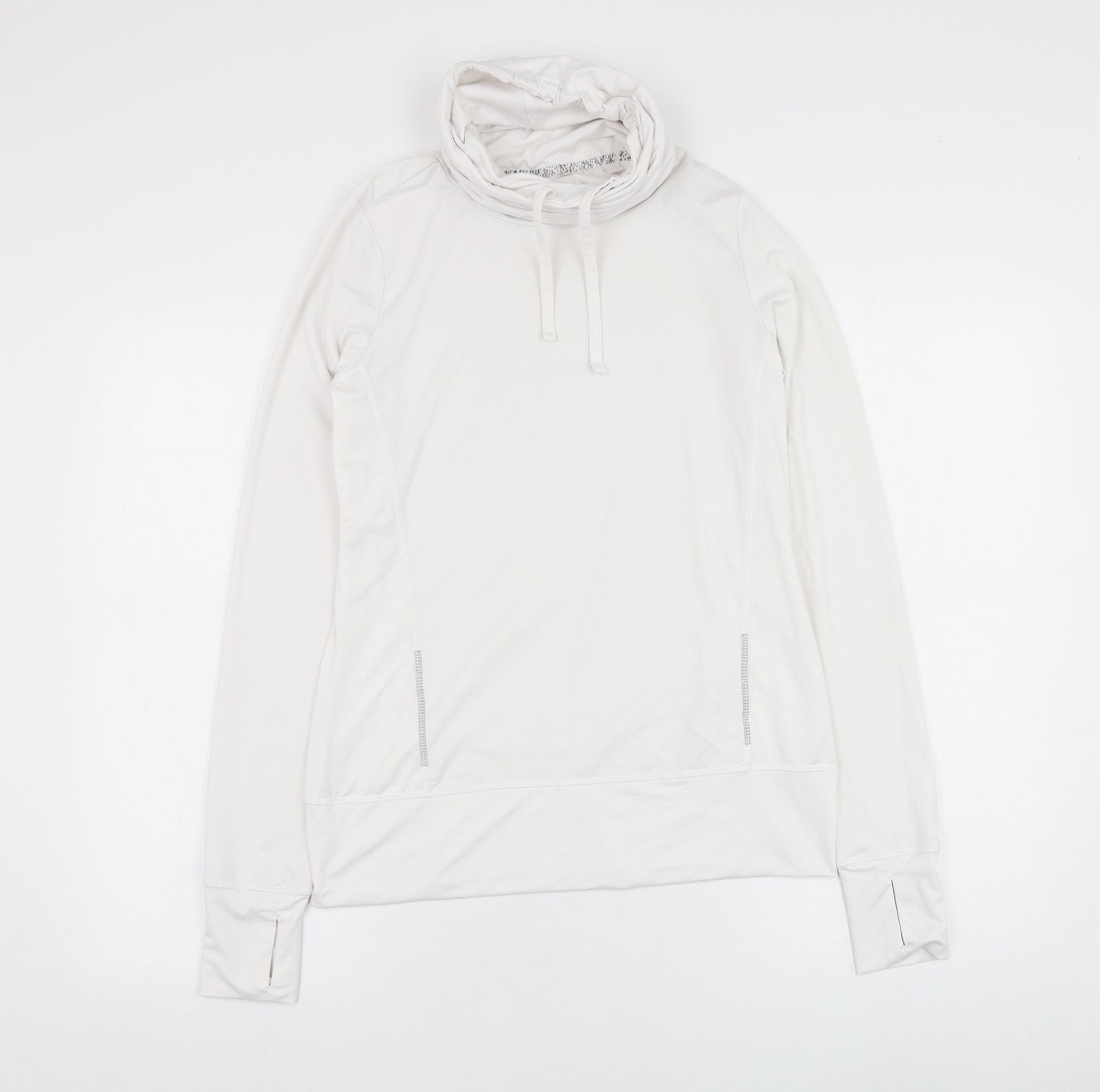 Crivit Womens White  Polyester Pullover Hoodie Size M  Pullover