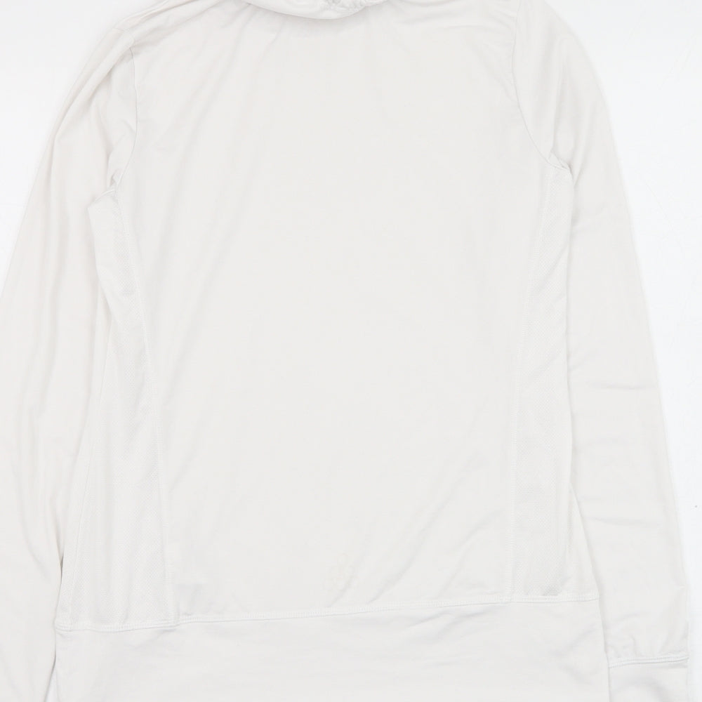 Crivit Womens White  Polyester Pullover Hoodie Size M  Pullover