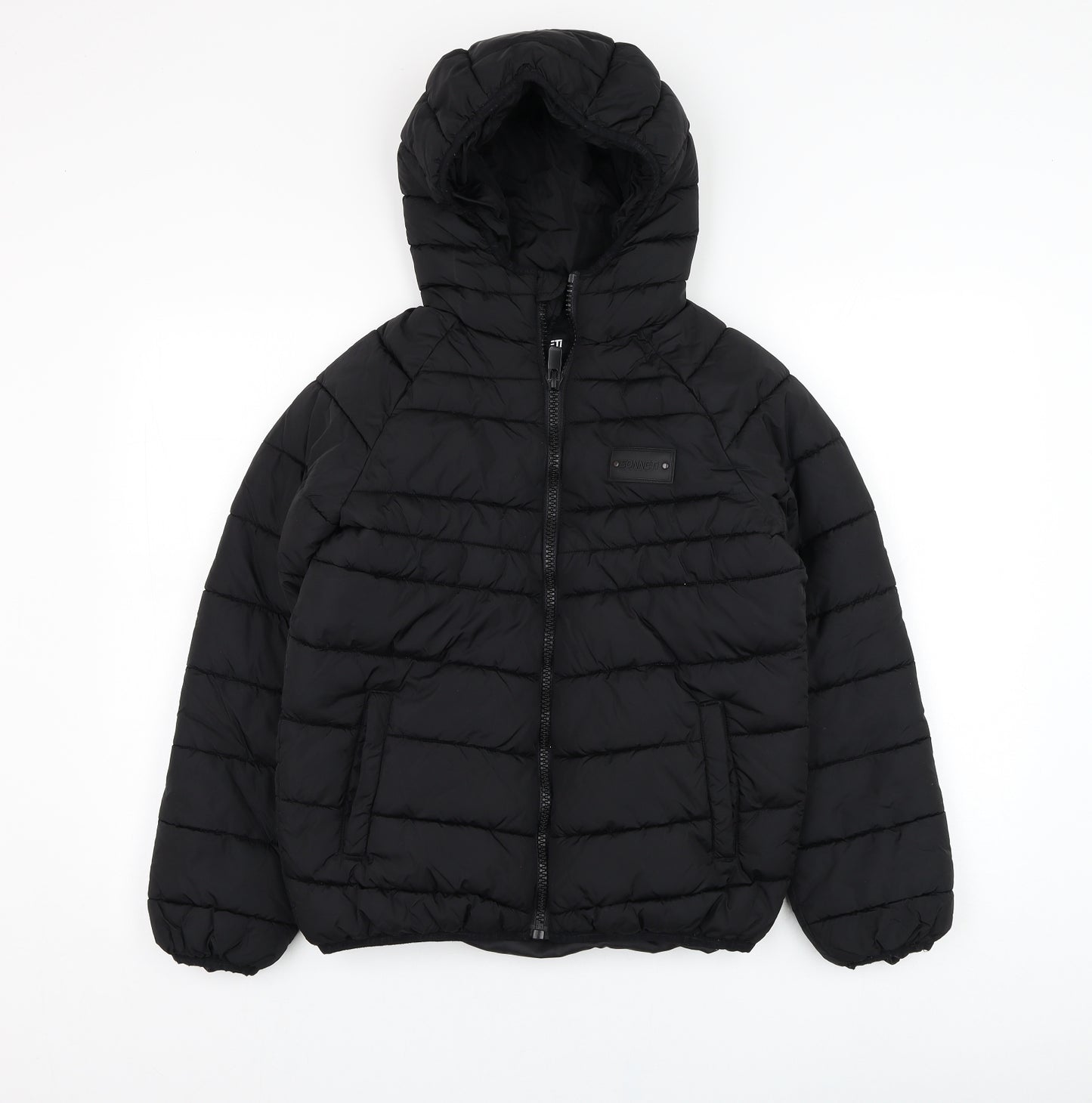 Sonneti Boys Black   Puffer Jacket Coat Size 12-13 Years  Zip