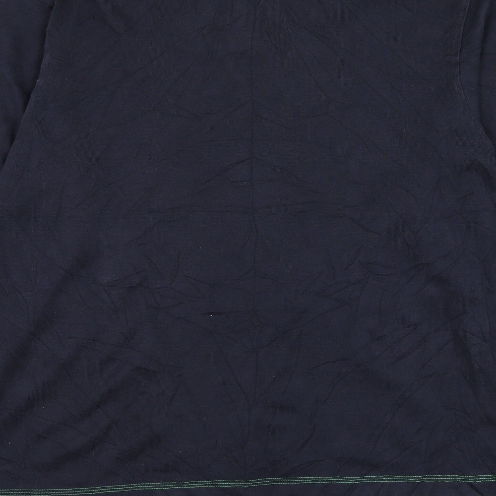 GANT Mens Blue  Cotton Henley Sweatshirt Size L
