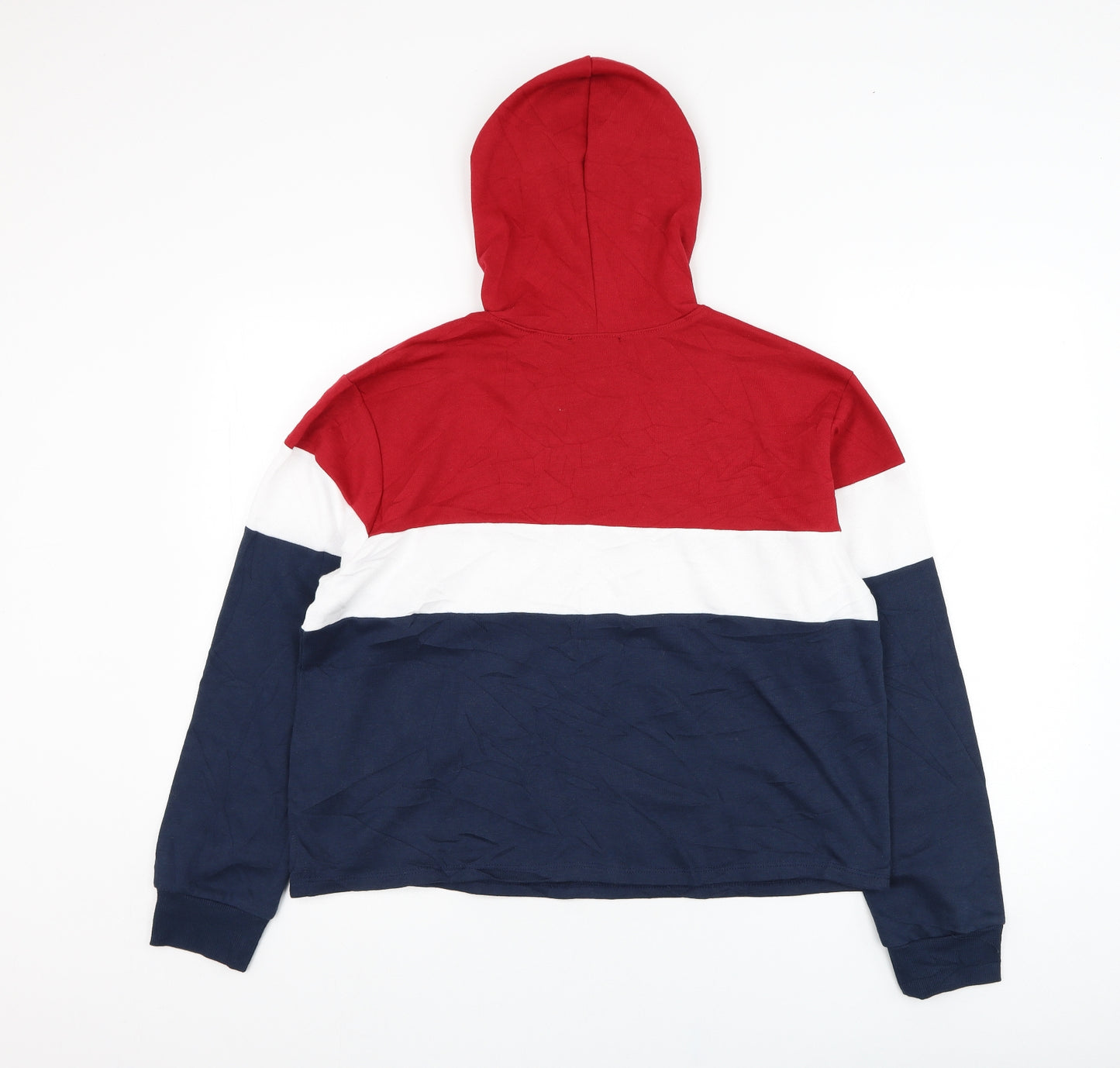 Ambience Womens Blue  Cotton Pullover Hoodie Size L  Pullover