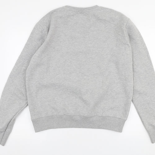 Cedar Wood State Mens Grey  Cotton Pullover Sweatshirt Size L   - Super mario