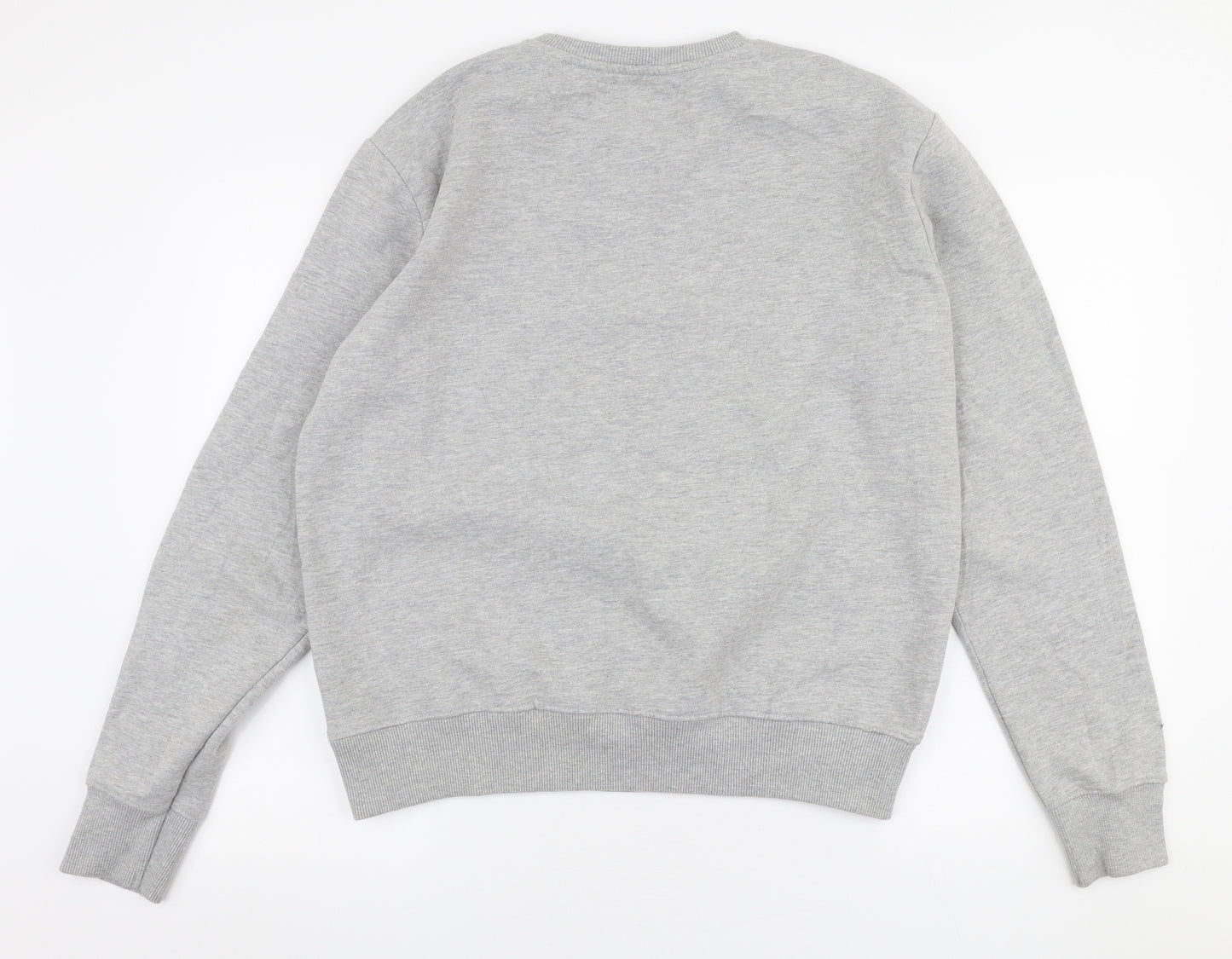 Cedar Wood State Mens Grey  Cotton Pullover Sweatshirt Size L   - Super mario