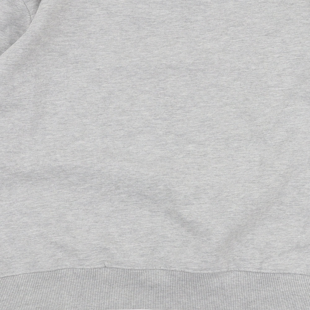 Cedar Wood State Mens Grey  Cotton Pullover Sweatshirt Size L   - Super mario