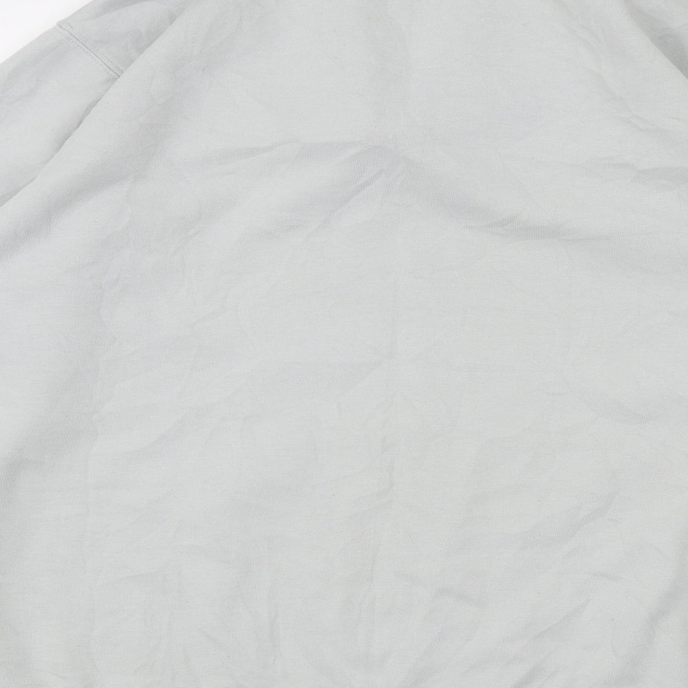 Reebok Mens Grey  Polyester Pullover Sweatshirt Size S