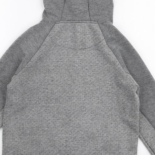 Primark Boys Grey  Polyester Full Zip Hoodie Size 9-10 Years  Zip