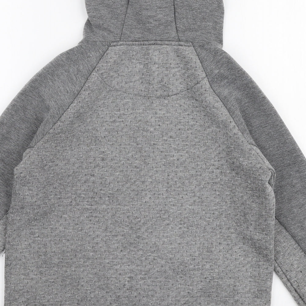 Primark Boys Grey  Polyester Full Zip Hoodie Size 9-10 Years  Zip